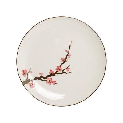 EDO Japanese Sakura Pattern Round Plate | Matthew's Foods Online