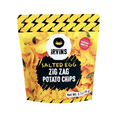 IRVINS Salted Egg Zig Zag Potato Chips | Matthew's Foods Online 