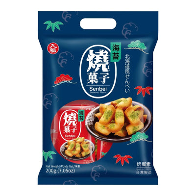 NICE CHOICE Seaweed Flavour Senbei 九福-海苔燒菓子 | Matthew's Foods Online