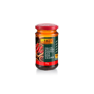 LEE KUM KEE - Chilli Oil With Dried Shrimp & Black Beans (李錦記 金鈎油辣椒） - Matthew's Foods Online
