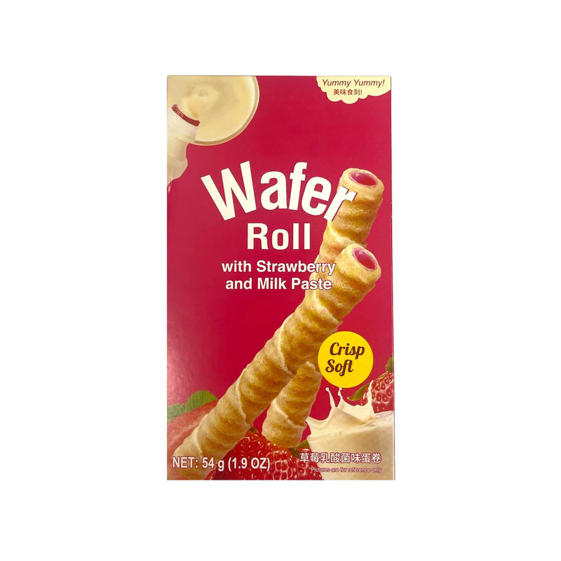 YUMMY YUMMY Wafer Roll Strawberry & Milk Paste美味食刻-威化卷 | Matthew&