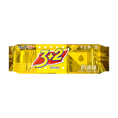 MASTER KONG 3+2 Cream Saltine Cracker - butter flavour 康師傅-梳打夾心 | Matthew's Foods 