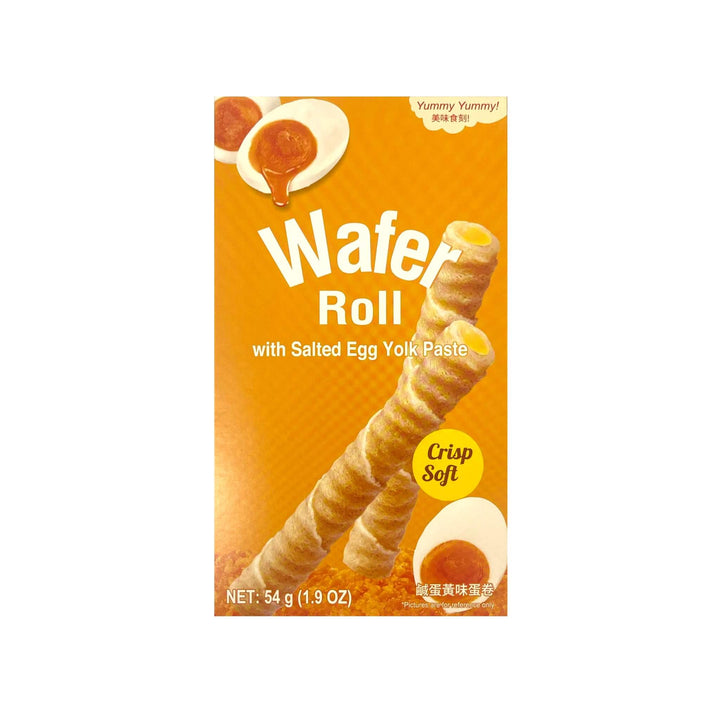 YUMMY YUMMY Wafer Roll Salted Egg Yolk Paste 美味食刻-威化卷 | Matthew&