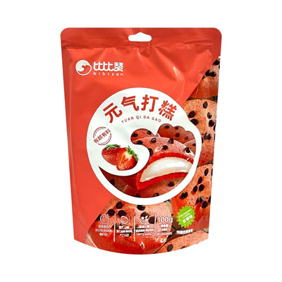 BIBIZAN Yuan Qi Da Gao / Soft Mochi Cookie - Strawberry 比比贊-元氣打糕 | Matthew's Foods 