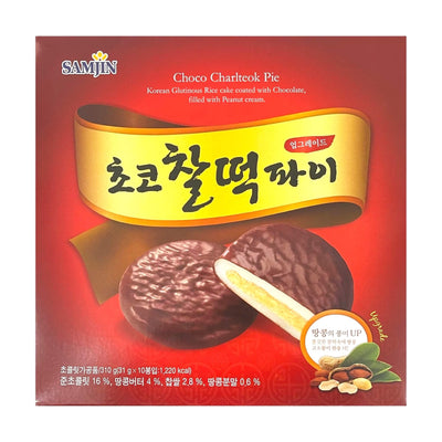 SAMJIN Choco Chaltteok Pie | Matthew's Foods Online