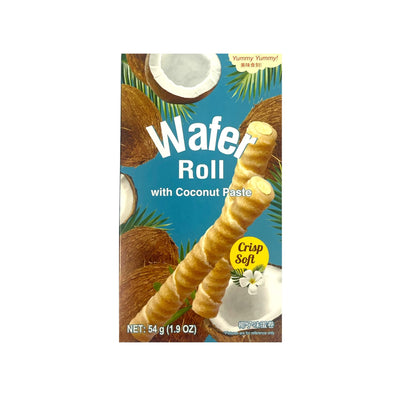 YUMMY YUMMY Wafer Roll Coconut Paste 美味食刻-威化卷 | Matthew's Foods Online 