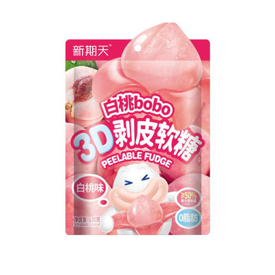 XQT Peelable Fudge Peach Flavour 新期天-3D剝皮軟糖 | Matthew's Foods Online 