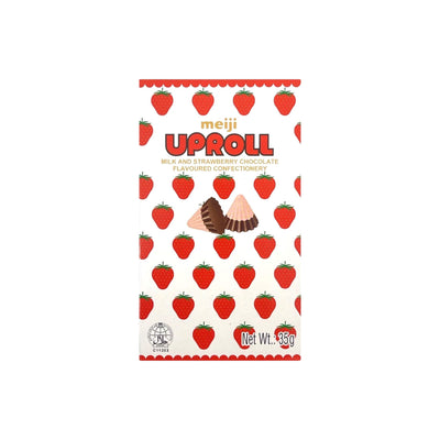 MEIJI Uproll Milk & Strawberry Chocolate | Matthew's Foods Online