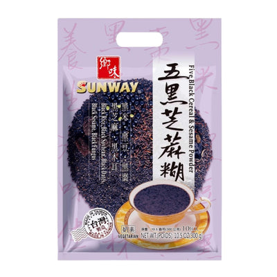 SUNWAY Five Black Cereal & Sesame Powder 鄉味-五黑芝麻糊 | Matthew's Foods