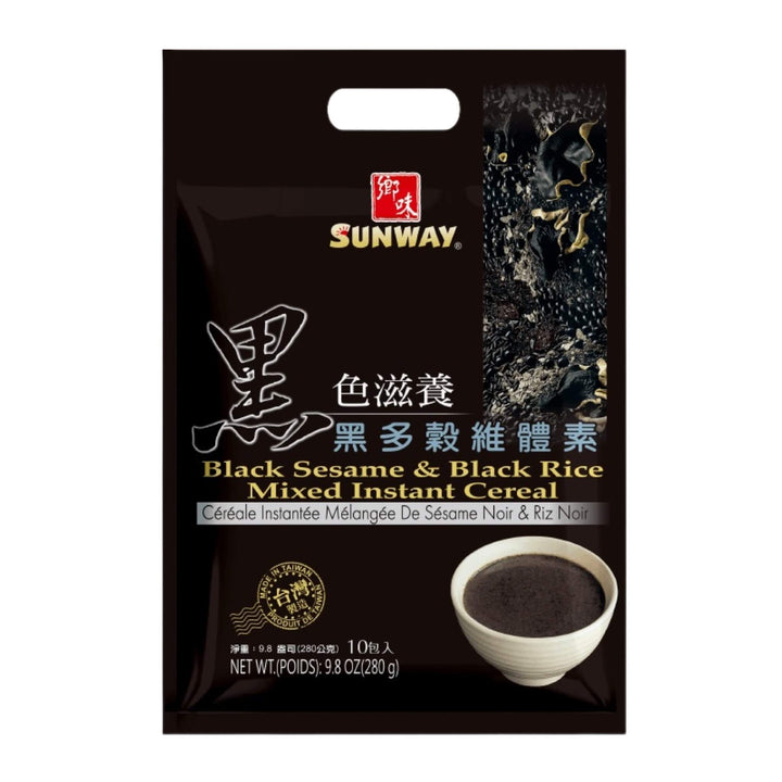 Buy SUNWAY Black Sesame & Black Rice Mixed Instant Cereal 鄉味-黑多穀維體素 