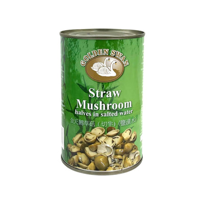 GOLDEN SWAN Straw Mushroom Halves In Salted Water 金天鵝-鹽漬水草菇 | Matthew's Foods
