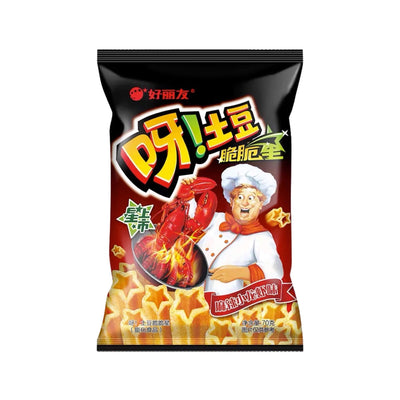 O! Karto Potato Chips - spicy crayfish flavour 好麗友 呀!土豆脆脆星-麻辣小龍蝦味| Matthew's Foods Online 