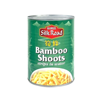 SILK ROAD Bamboo Shoots Strips In Water 絲綢路-筍條 | Matthew's Foods