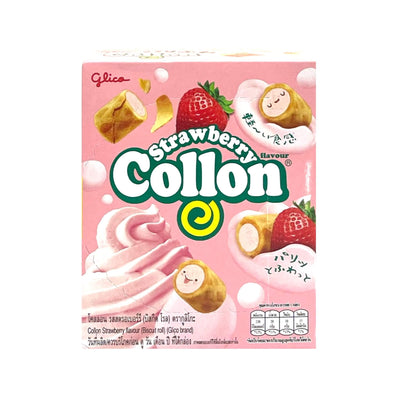 GLICO Collon Biscuit Roll - Strawberry | Matthew's Foods Online