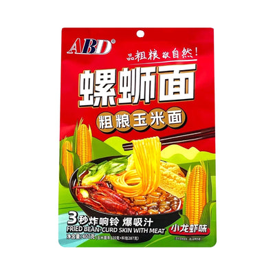 ABD River Snail Corn Noodles - Crayfish Flavour ABD螺螄麵 粗粮玉米麵 小龍蝦味 | Matthew's Foods Online