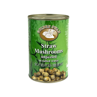 GOLDEN SWAN Straw Mushroom Unpeeled In Salted Water 金天鵝-鹽漬水草菇 | Matthew's Foods