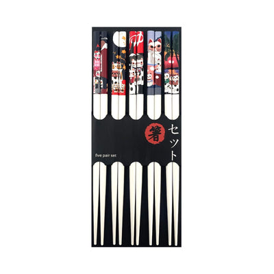 Japanese Lucky Cat Pattern Chopsticks Set | Matthew's Foods Online