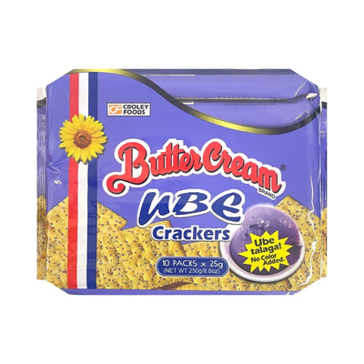 CROLEY FOODS Sunflower Butter Cream Crackers - Ube | Matthew's Foods Online