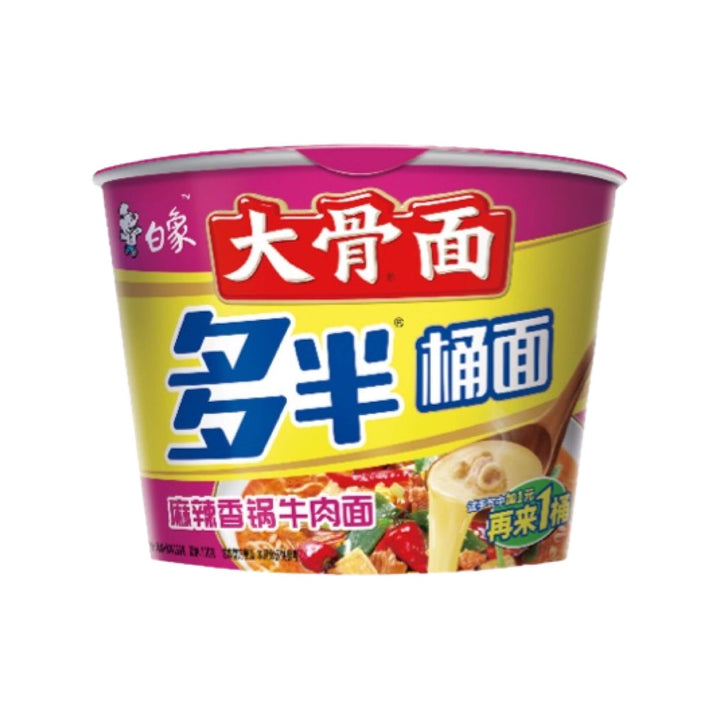 Spicy Pot Beef Flavour Instant Noodle Bowl (白象-多半桶麻辣香鍋牛肉麵)