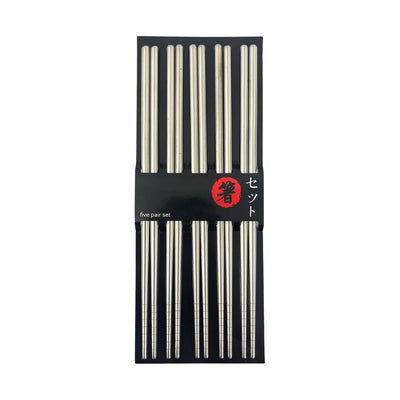 Korean Style Stainless Steel Chopsticks | Matthew's Foods Online