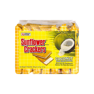 CROLEY FOODS Sunflower Crackers Cream Sandwich Coconut Flavour | Matthew's Foods Online