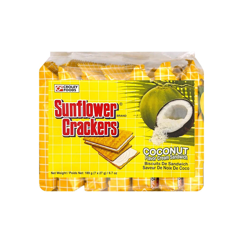 CROLEY FOODS Sunflower Crackers Cream Sandwich Coconut Flavour | Matthew&