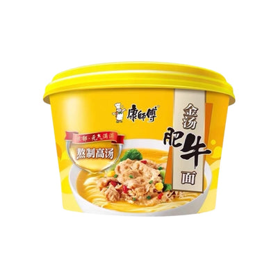 MASTER KONG Golden Stock Beef Bowl Noodle 康師傅-金湯肥牛碗麵 | Matthew's Foods