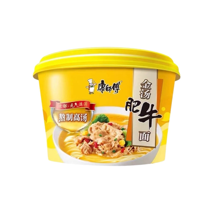 MASTER KONG Golden Stock Beef Bowl Noodle 康師傅-金湯肥牛碗麵 | Matthew&
