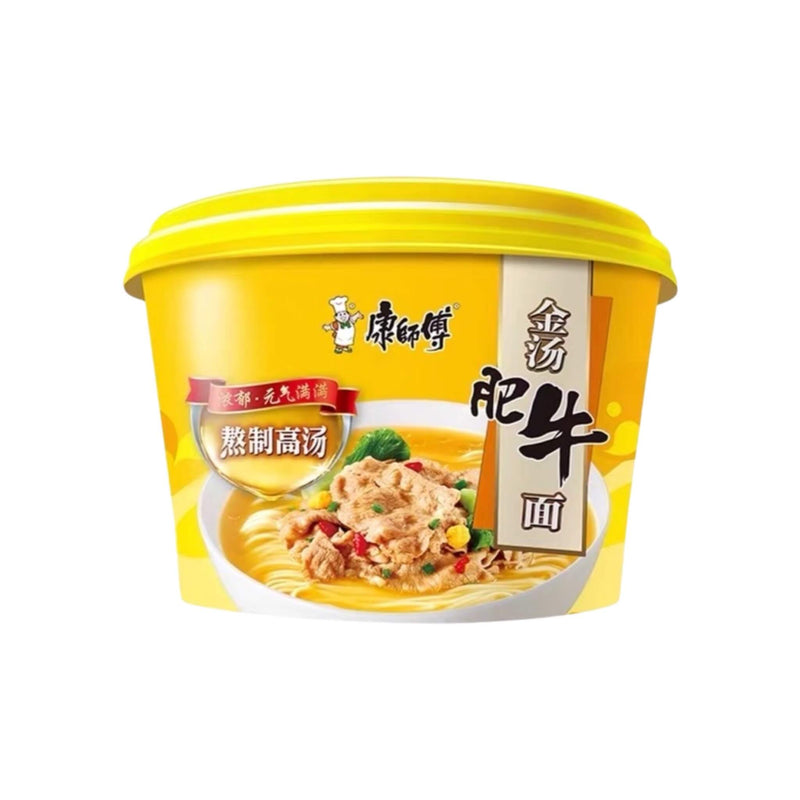 MASTER KONG Golden Stock Beef Bowl Noodle 康師傅-金湯肥牛碗麵 | Matthew&