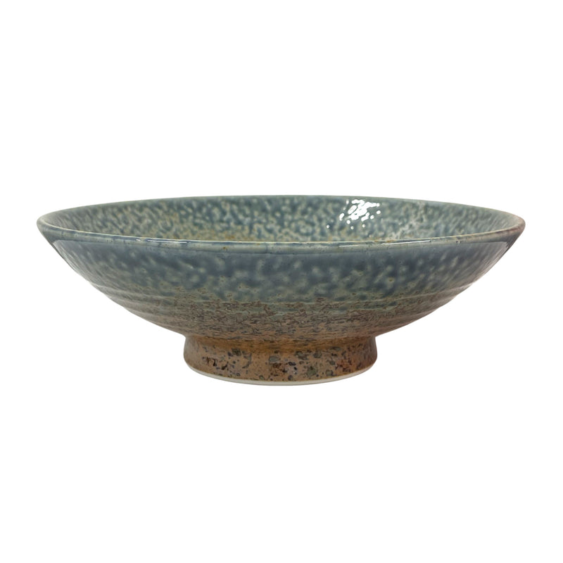 Japanese Rust Brown With Blue Flared Bowl | Matthew&