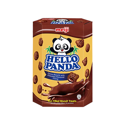 MEIJI - Hello Panda Cocoa Biscuit Treats - Chocolate Filling - Matthew's Foods Online