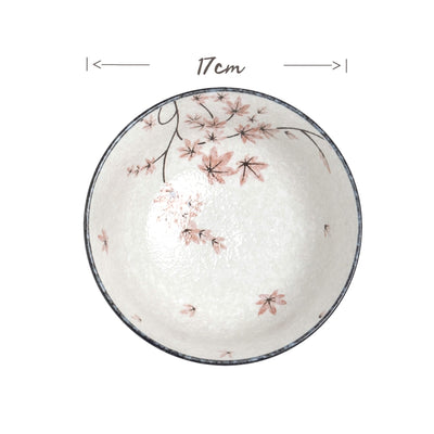 EDO Japanese Maple Leaf Pattern Udon Bowl | Matthew's Foods Online