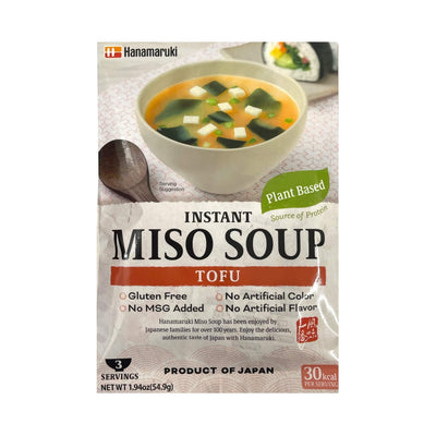 HANAMARUKI Plant Based Instant Miso Soup - Tofu | Matthew's Foods Online