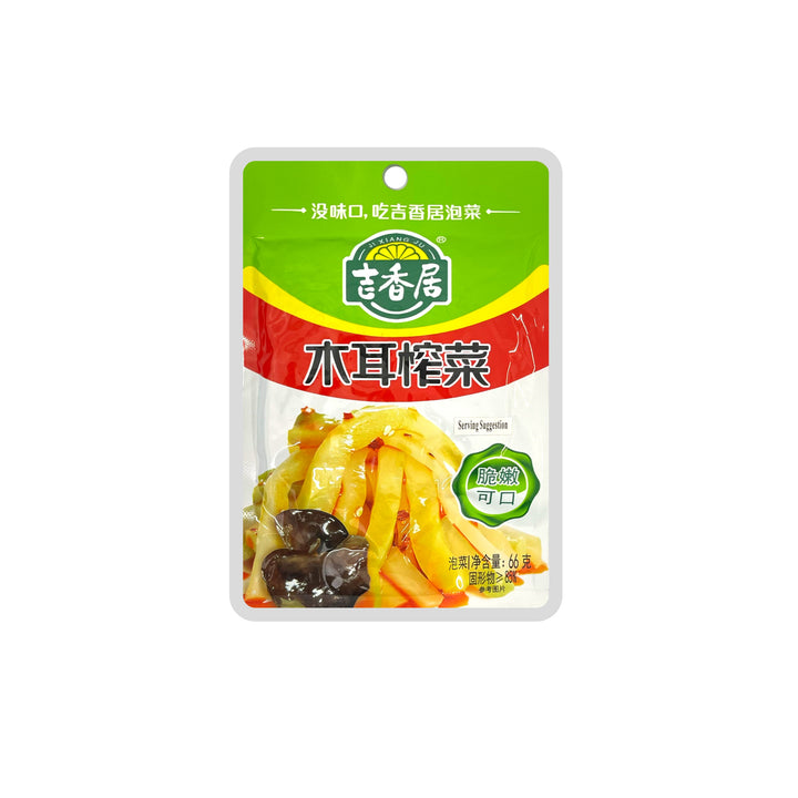 JXJ Sliced Preserved Vegetables With Black Fungus 吉香居-木耳榨菜 