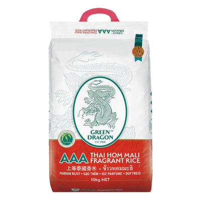 GREEN DRAGON Thai Hom Mali Fragrant Rice 10kg | Matthew's Foods Online