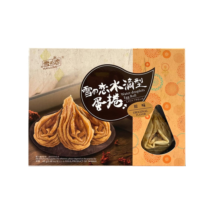 YUKI & LOVE Water Droplets Egg Roll Original Flavour (雪之戀 原味水滴型蛋捲) | Matthew&