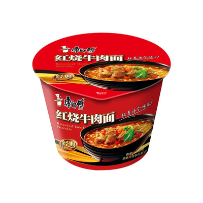 MASTER KONG Braised Beef Flavour Instant Bowl Noodle Soup (康師傅 即食碗麵) | Matthew's Foods Online Oriental Supermarket