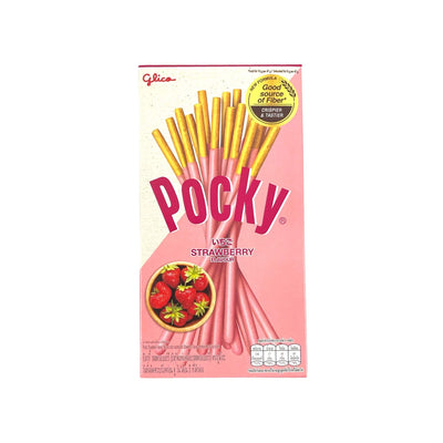 GLICO Pocky Strawberry Flavour Biscuit Stick | Matthew's Foods Online