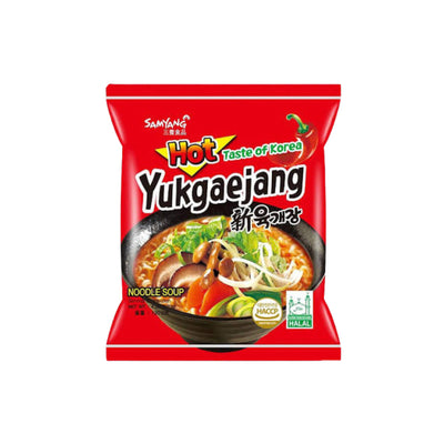 SAMYANG - Hot Mushroom Flavoured Noodle Soup - Matthew's Foods Online