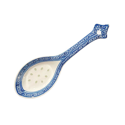 Blue Rice Pattern Serving Ladle | Matthew's Foods Online