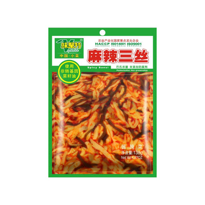 WJT - Spicy Sansi - Chinese Shredded Mix Vegetables (味聚特 麻辣三絲） - Matthew's Foods Online