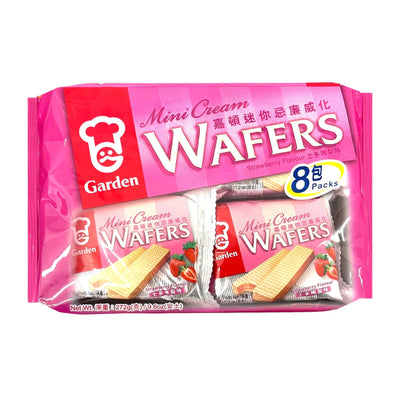 GARDEN Mini Cream Wafers - Strawberry Flavour嘉頓-迷你什錦忌廉威化 | Matthew's Foods Onine