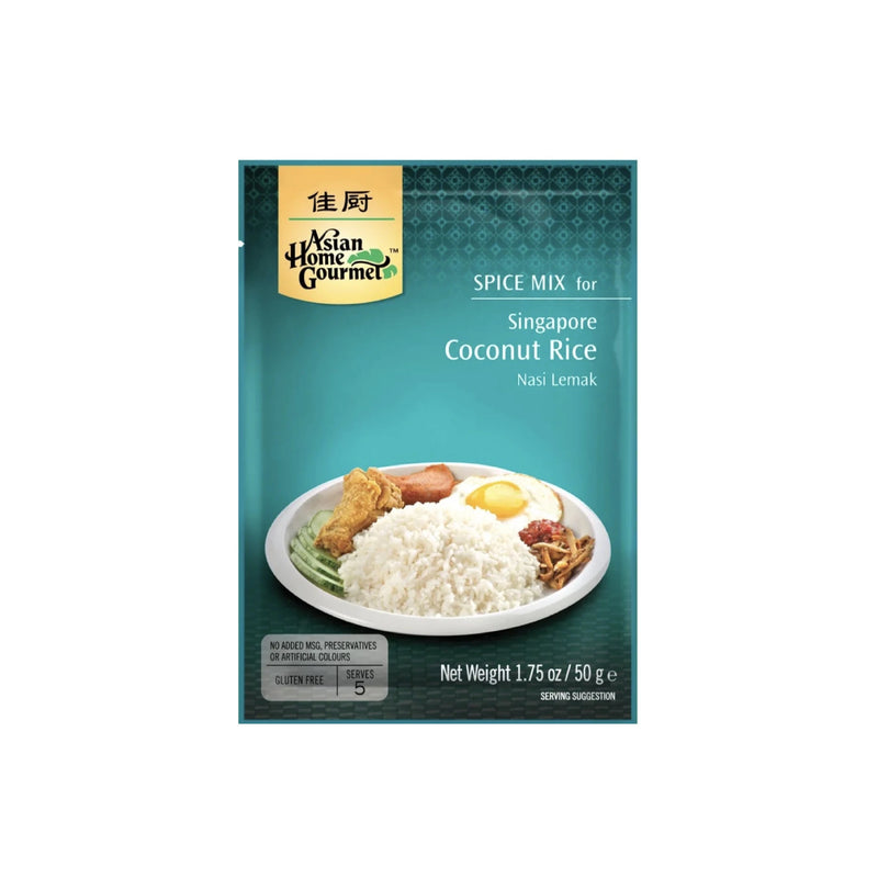 ASIAN HOME GOURMET - Spice Mix For Singapore Coconut Rice (Nasi Lemak) - Matthew&