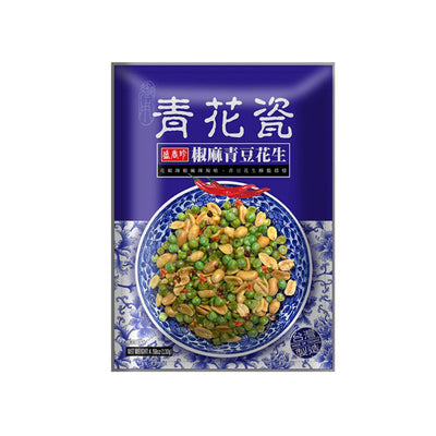 SHJ - Ultra Spicy Green Peas and Peanuts (青花瓷 椒麻青豆花生） - Matthew's Foods Online