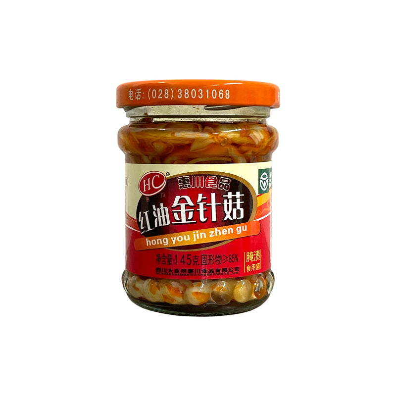 HC Chilli Oil Enoki Mushroom 惠川-紅油金針菇 | Matthew&