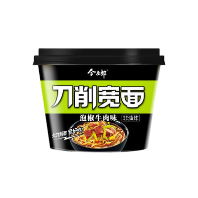 JML Sliced Noodle Bowl - Beef With Pickled Peppers 今麥郎-刀削寛麵碗 - 泡椒牛肉味 | Matthew's Foods Online