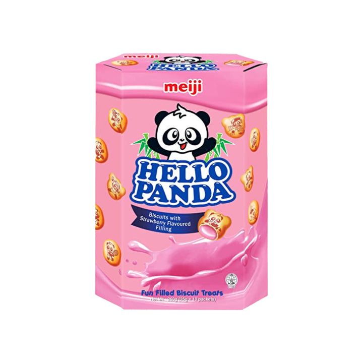 MEIJI - Hello Panda Biscuit Treats - Strawberry Filling - Matthew&