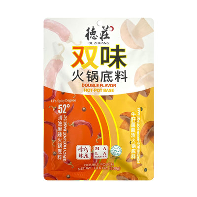 DE ZHUANG Double Flavour Hot-Pot Base 德莊-雙味火鍋底料 | Matthew's Foods