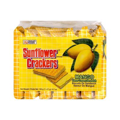 CROLEY FOODS Sunflower Crackers Cream Sandwich Mango Flavour | Matthew's Foods Online