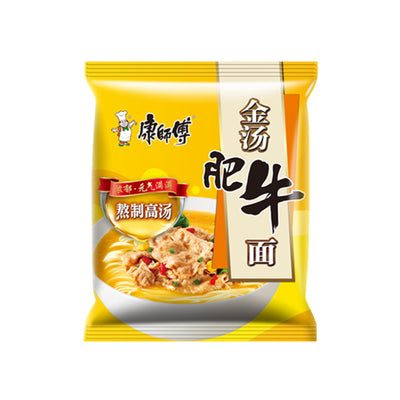 MASTER KONG Golden Stock Beef Noodle (康師傅 金湯肥牛麵) | Matthew's Foods Online Oriental Supermarket